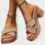 Camila - Debeli petki z križnimi trakovi