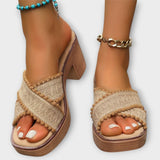 Camila - Debeli petki z križnimi trakovi