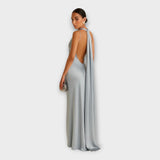 Stefanie - Dolga obleka z asimetričnim izrezom