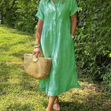 Camila - Elegantna prugasta obleka