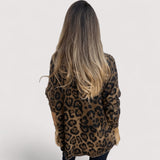 Zlata - Casual bluza za ženske z leopardjim vzorcem
