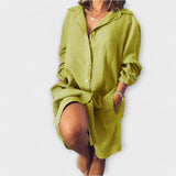 Raquel - Sproščena lanena bluza