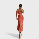 Carolina - Elegantna Cvetlična Oblačila