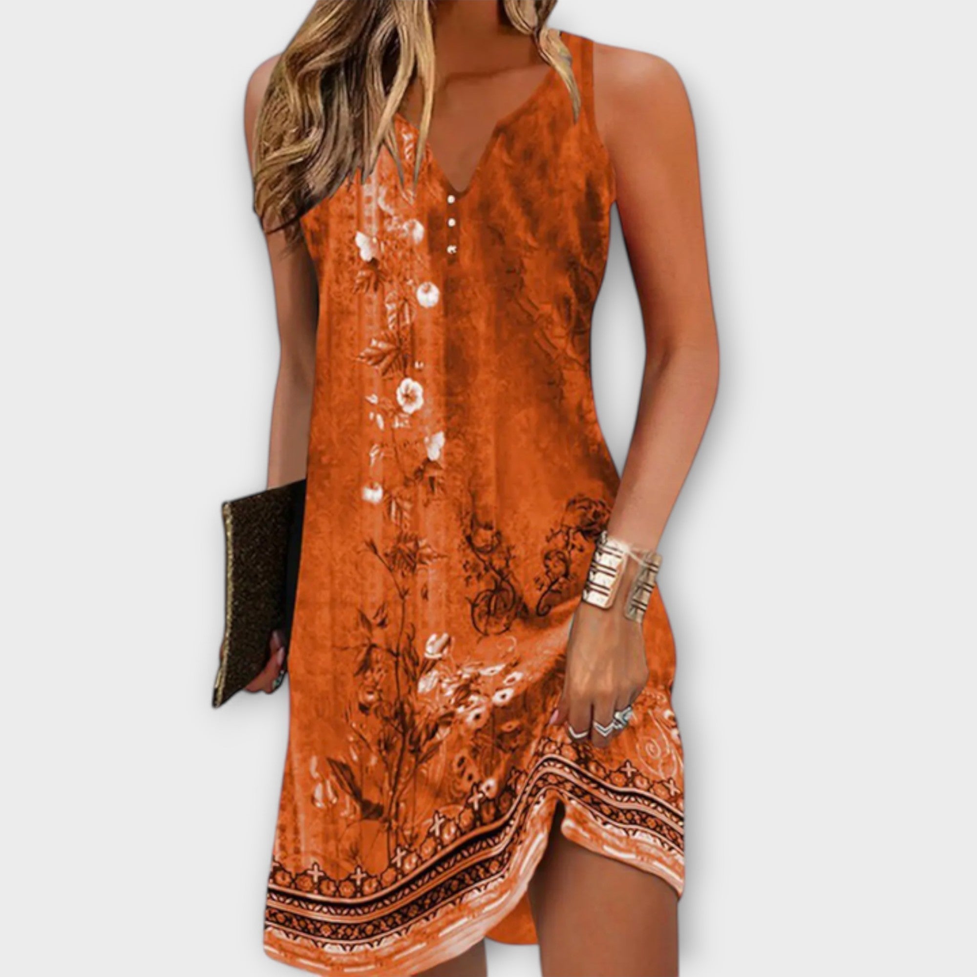 Flávia - Midi srajčna obleka