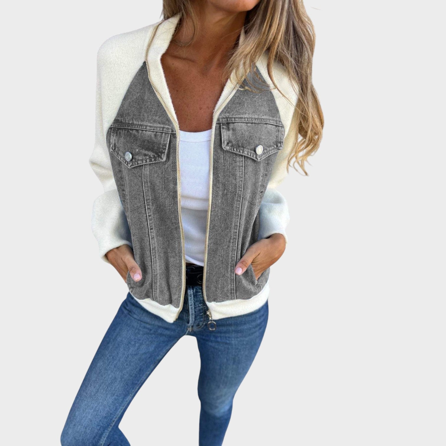 Bárbara - Eleganten jeans jakna