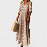 Micaela - Dolga Boho Obleka