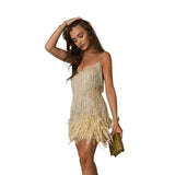 Susana - Kratka obleka z tankimi naramnicami