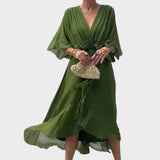 Patricia - Oblačilo z Zanko in Ročnimi Detajli