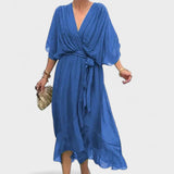 Patricia - Oblačilo z Zanko in Ročnimi Detajli