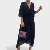 Patricia - Oblačilo z Zanko in Ročnimi Detajli