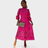 Ami - Elegantna čipkasta obleka